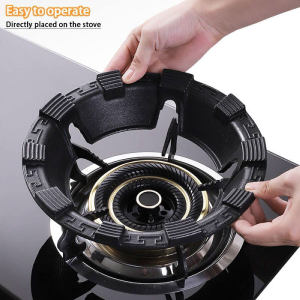 Stove Cover Non Slip Gas Stove Windproof Cover Durable Household Kitchen Rack Wok Support Ring