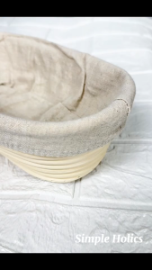 BANNETONBREAD PROOFING BASKETSOURDOUGH ARTISAN BREAD (WITH LINEN) (OVAL 24cm)