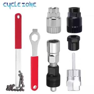 Bicycle Repair Tool Kit MTB Road Bike Chain Whip Pedal Wrench Crank Puller Cassette Removal Multi-Function Bike Maintenance Set