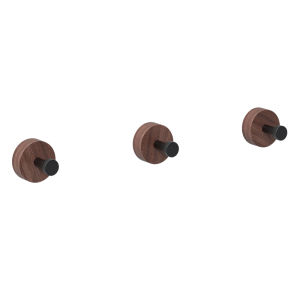 Morotel | Black Walnut Wood Circular Wall Hook for Kitchen and Door