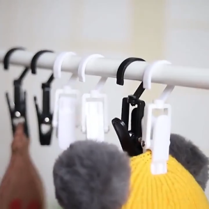 【PLAYFUL】Hat Display Short Skirt Storage Clip Rotatable Storage Trouser Press Socks Clip Clothing Cap Clip