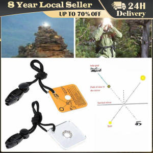 Outdoor Survival Reflective Signal Mirror for Hiking Camping Emergency Practical Daylight Reflective Tool First Aid Supplies Survival Signal Mirror Sunlight Reflector for Hiking Camping Emergencies First Aid Rescue Outdoor Safety Equipment