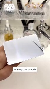 Khay Trộn Kem Nền Makeup Bằng Thép Không Gỉ Dụng Cụ Trộn Kem Nền Mỏng Mịn SHUSHU COSMETICS