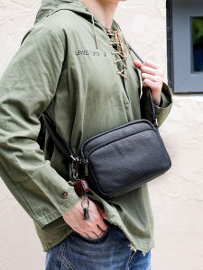 WANYE | Leather Mens Crossbody Bag