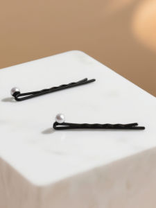 Small Pearl Hairline Clip 0.5cm Diameter Simple Practical Mini Hair Clip for Adults Suitable for Various Hair Types