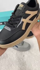 BARUU!!! Sneakers Kulit Pria Import  MYJ03 Sepatu Kasual Pria Kulit Import Terkeren  (+Box) (J) Import