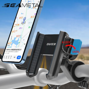 SEAMETAL 360 Degree Handlebar Rearview Motor Phone Holder Car Mobile Phone Bracket Suitable For 4-7 Inch Cellphone
