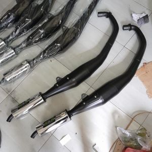 NEW KENALPOT TYPE 3V3 FULL SHIRIP SATRIA HIU/LUMBA R&R RACING EXHAUST.
