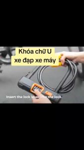 Khóa Chống Trộm Cho Xe Máy/ Xe Điện/ Xe Đạp U-0511 Hợp Kim Thép Vỏ PVC - Khóa Mã 4 Số + Cáp Thép 1m2 (tùy chọn) - KAVISOTA