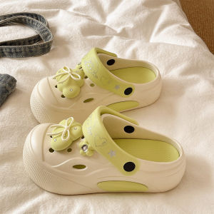 Anti-slip Thick-soled Cute Bow Sandals