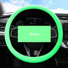Sporty Thickened Silicone Steering Wheel Cover Universal Car D-Shaped Anti-Scald Sun-Proof Wear-Resistant Handpiece