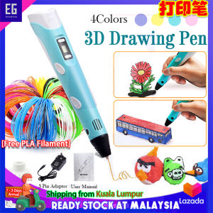 TH 3D Pen 3D Printing Pen 2Nd Crafting Doodle Drawing USB 3D Pen Kids 3D Printer Diy Kit 3D Smart Printed Arts Printer Tools Childrens Toys Magic Pen Drawing 3D Printing Pen with Base+3M3 Color Supplies (Random Colors)