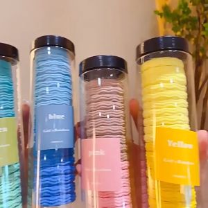 SIGVARD - Ikat Rambut Korea Set 20 Pcs Karet Kunciran Spiral Elastis Fashion Korea Free Box KCR29