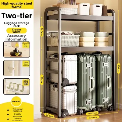 B&W | Extendable Multi-Level Storage Rack for Balcony Luggage