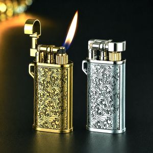 Bật Lửa Chief Rảnh Tay Hình Hoa Văn Kim Loại - Xài Gas