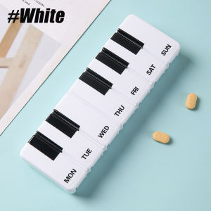 Easy Open Weekly Pill Organizer Daily Pills Organizers Medicine Pills Organizer Pill Box 7 Day for Large Vitamin Supplements