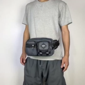 Large Capacity Waist Bag Multi-Compartment Mens Sports Bag