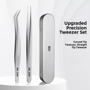 Stainless Steel Birds Nest Feather Removal Tool Sharp Mouth Tweezers Special Equipment for Birds Nest Feather Picking Set of Three