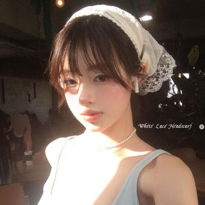 Beach Style Womens Scarf Triangle Headband Countryside Aesthetic French Hairband Multifunctional Geometric Pattern One Size Fits All