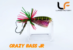 LURESFACTORY - TR CRAZY BASS JUNIOR 3.5cm 6.5g HARDBODY LURE TOPWATER