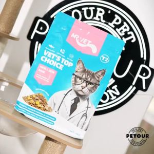 Thức Ăn Hạt Cho Mèo MRVET Gói 1KG dòng T2 ( Tăng Cường Omega 3 Giúp Mèo Mượt Lông Giảm Rụng ) - T3 PETS SHOP