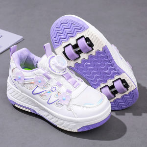 Invisible Four-wheel Breathable Girls Skating Shoes