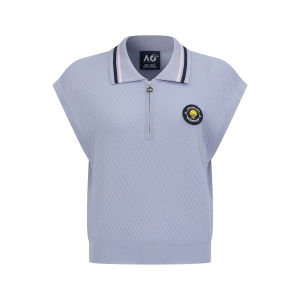 AO | Crochet Knit Sleeveless Women Tennis Shirt