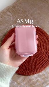 【K-Home】Mini Daily Medicine Pill Storage Box Brooch Jewelry Travel Pin Box Plastic Transparent Kerongsang Storage Box