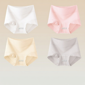 YUNASHA | High Waist Shaping Cotton Antibacterial Hipster Underwear with Anti-exposure