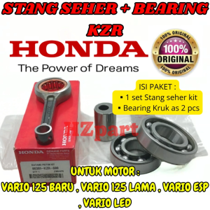 STANG SEHER+BEARING KZR 6207/6305(2pcs) ORI HONDA AHM Vario 125 (lama baru ESP LED) KUALITAS 100%