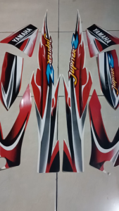 Desain Striping Motor Standar: Stiker Striping Original untuk Yamaha Jupiter Z 2005