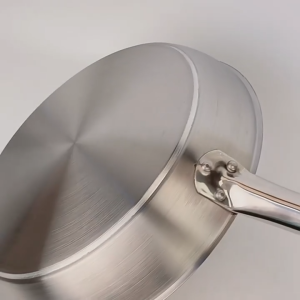 กระทะเทฟล่อนสแตนเลส กระทะสแตนเลส เกรด 304 อย่างดี ใช้ได้กับเตาทุกชนิด NONSTICK PAN  ขนาด 18202224262830cm. Stainless Frying Pans