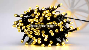 OOKAS Outdoor Solar LED String Lights with Multicolor Display - Waterproof for Garden and Home Decoration Solar Christmas Lights