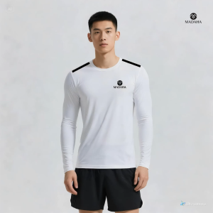 Madaha Kaos Baju Lengan Panjang Dry fit Olahraga Golf Gym Running Tennis Newlist