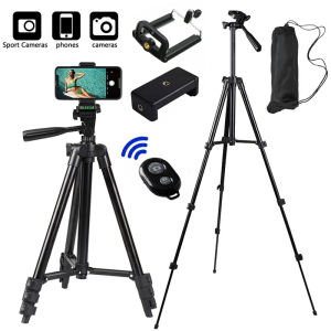 Tripods For Mobile Phone Lightweight Camera Tripod Stand with Bluetooth Selfie Remote Phone Holder For Youtube Video Photography