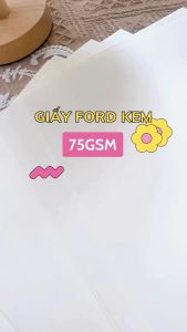100 tờ giấy A4 Ford kem 75gsm mỏng - Dùng in ấn vẽ phác hoạ vẽ stroke ghi chú Giấy A4 Chất Lượng Cao Cho In Ấn - Lazada