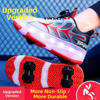 SHIWU | Kids LED Light-Up Roller Skates – Comfortable Durable & Adjustable for Boys and Girls