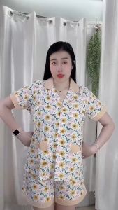 Đồ bộ bầu và sau sinh Pizama đùi size 50-80kg lụa đẹp mát