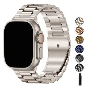 Metal Strap for Smart Watch Ultra 2 49 46mm 10 9 8 7 45 41mm Stainless Steel Band For Iwatch 6 5 4 3