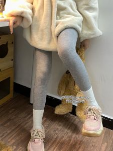 ถุงน่องสไตล์เกาหลี ทรงสลิมฟิต บุขนแกะหนา สำหรับผู้หญิง ใส่ได้ทั้งฤดูใบไม้ร่วงและฤดูหนาว ถุงน่องยาวถึงเข่า ทรงตรง