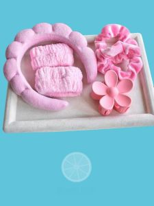 Fashionable Cloud Sponge Braid Hairband Wristband Popular Face Wash Makeup Sponge Headband Hand Strap Hair Accessory