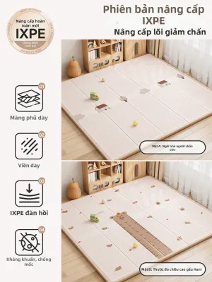 QIAOLEXIONG | Thảm Bò Cho Bé Không Độc Hại Gấp Được