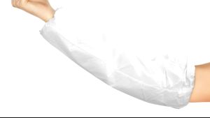100 Pcs Manset Lengan Tangan Panjang Pakai Pelindung Minyak Pelindung Lengan Cover Arm Disposable