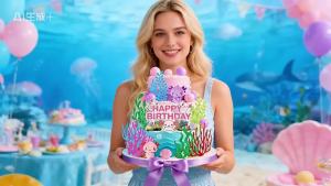 LaVenty Axolotl Figurine Cake Topper Ocean Theme Cake Decorations Cute Axolotl Themed Birthday Decorations Under the Sea Cake