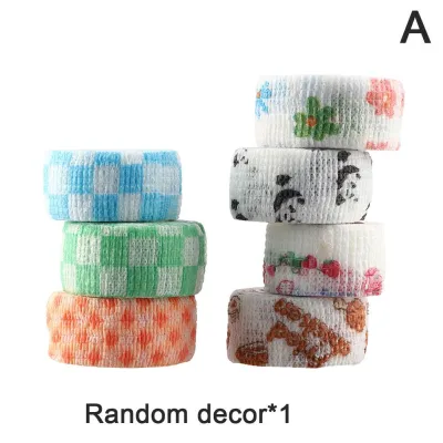 2M/4M Long Assorted Colors Self Adhesive Bandage Wrap Elastic Breathable Cohesive Grip Wrap Tape For Finger Wrist Ankle Sports