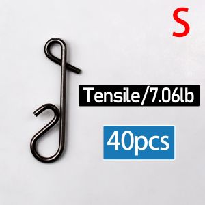 Topranc Carp Fishing Quick Link Clips Stainless Steel Fast Change Snaps for Hair Rigs Terminal Tackle Accessories 