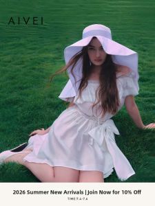 AIVEI | Summer Atmosphere Rustic Ruffle Collar Sleeveless Dress
