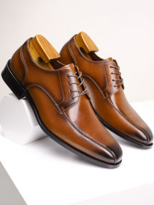 Height Increasing Business Retro Mens Leather Shoes