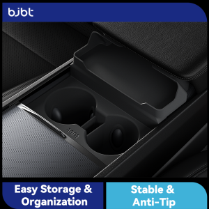 BJBT Center Console Silicone Storage Holder For Tesla Model 3/Y/YL Juniper Interior Water Cup Holder Stopper Protect Accessories