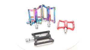TANKE TP20 Ultralight Bicycle Pedals Aluminum Alloy Colorful Hollow Anti-Skid Bearing Mountain Bike Accessories MTB Foot Pedals